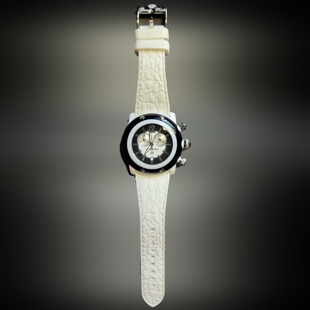 Glam Rock 62mm Black White Watch